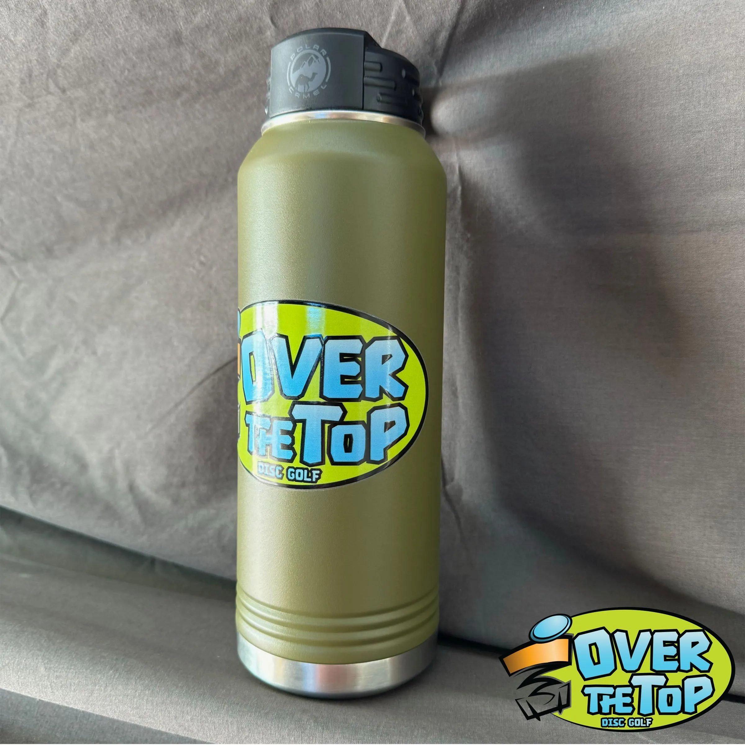 Over The Top Disc Golf Water Bottle