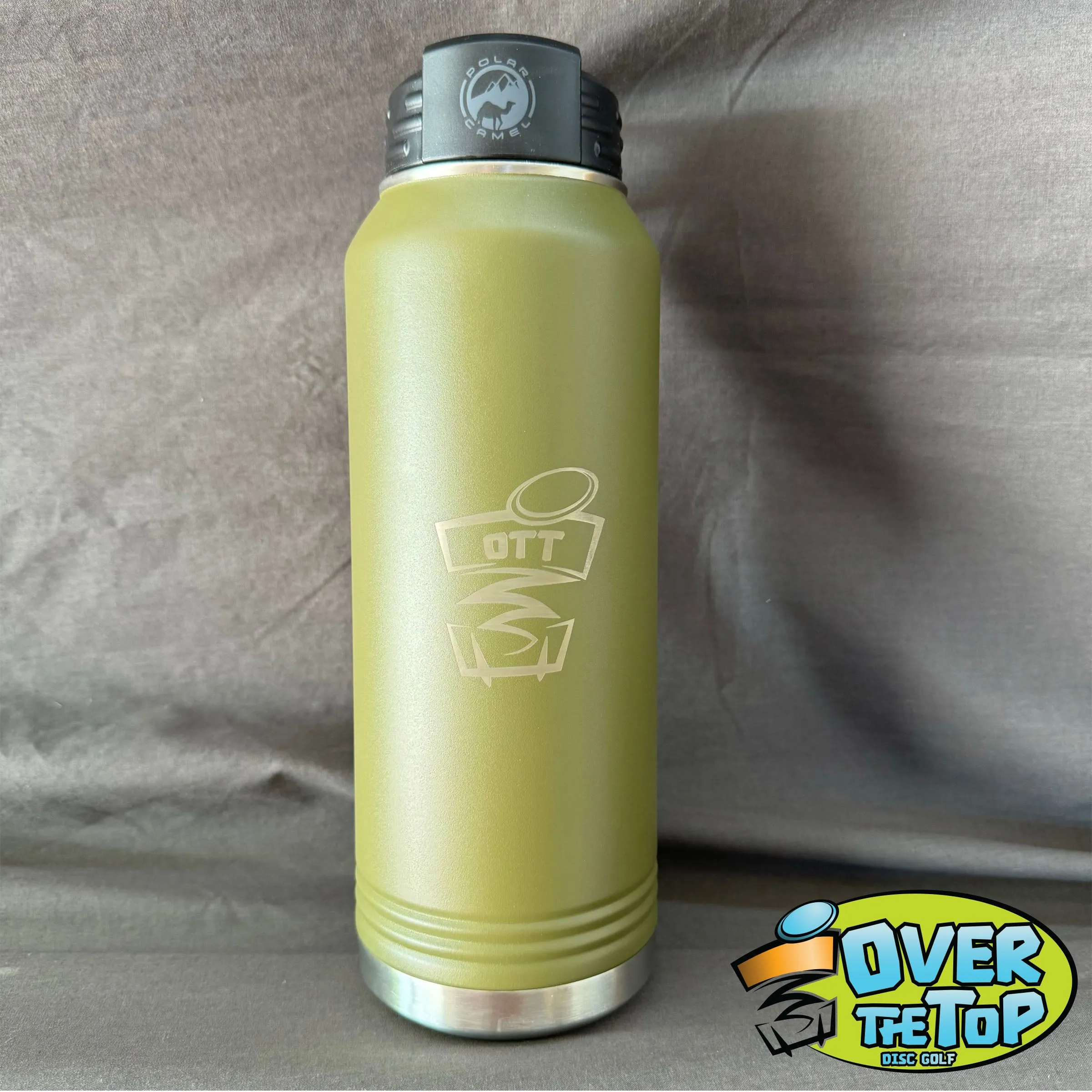 Over The Top Disc Golf Water Bottle