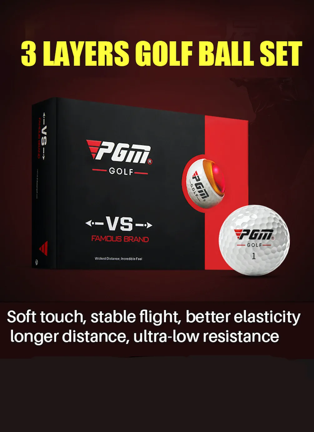 PGM 3-Layer Tournament Golf Ball