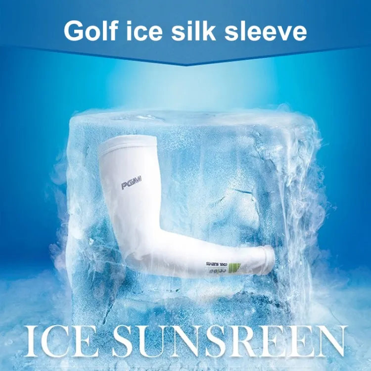 PGM Golf Ice Silk Sunscreen Sleeve for Men and Women (Color:Grey Size:XL)