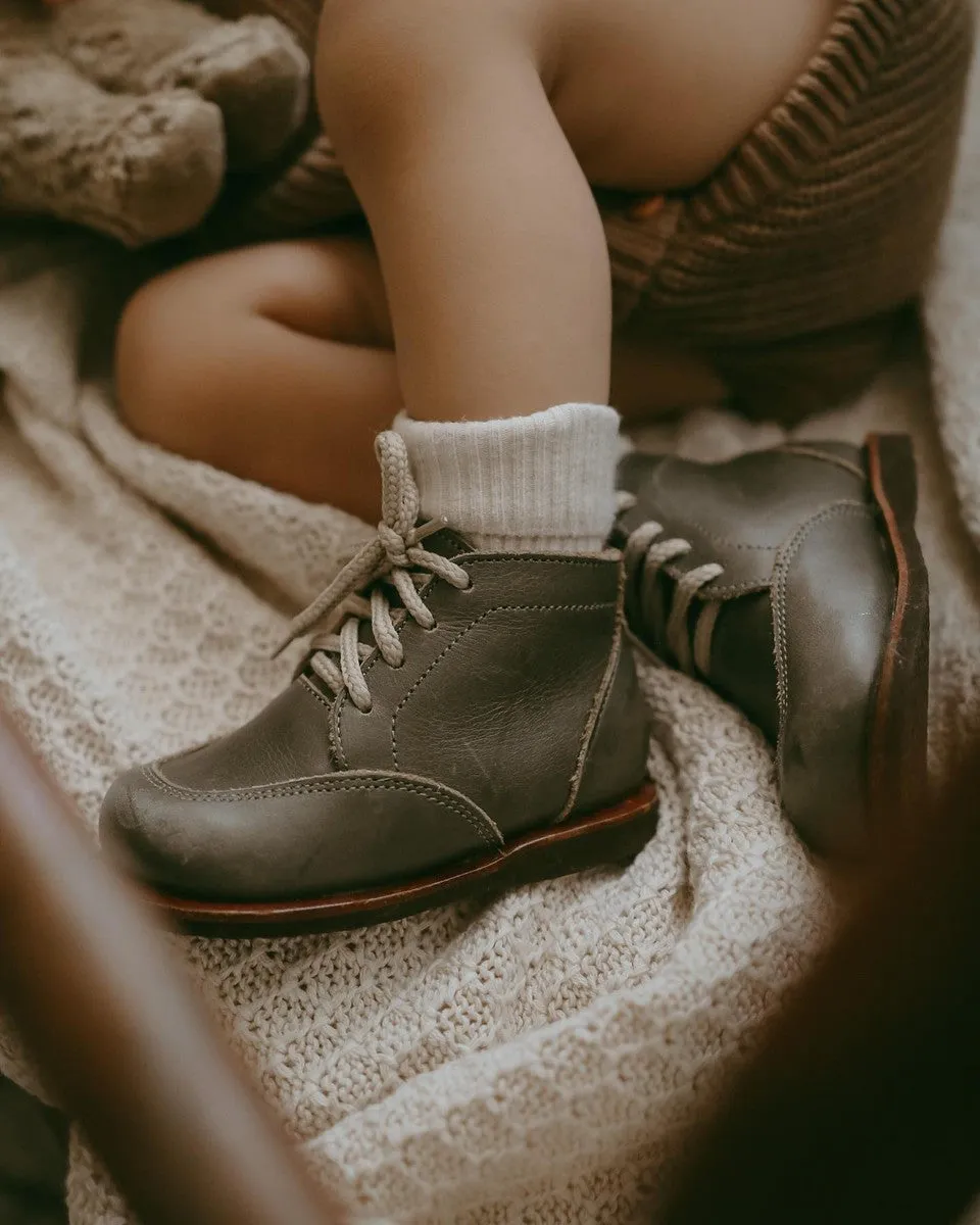 Pine Green Antigua {Children's Leather Boots}