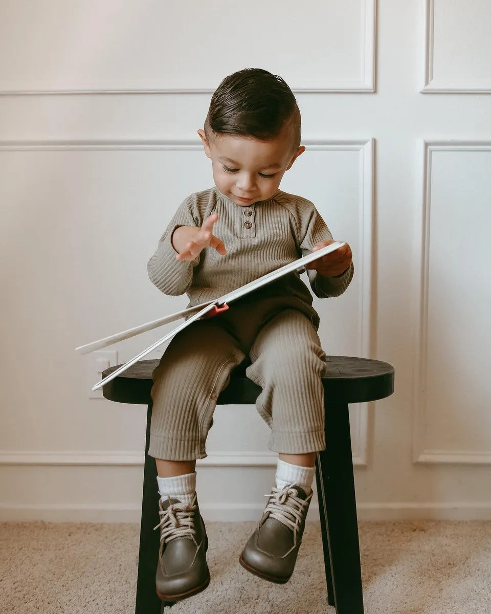 Pine Green Antigua {Children's Leather Boots}