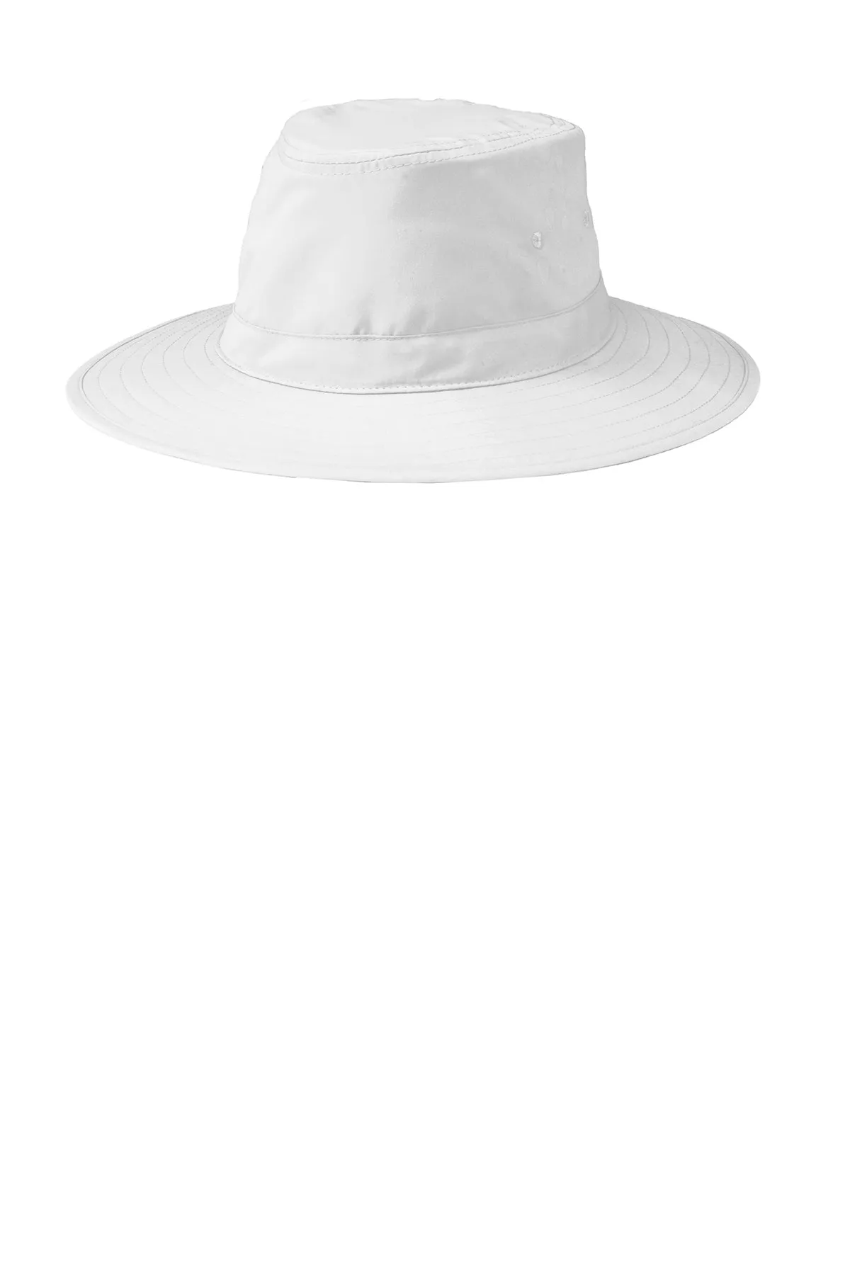 Port Authority Lifestyle Brim Customized Hats, White