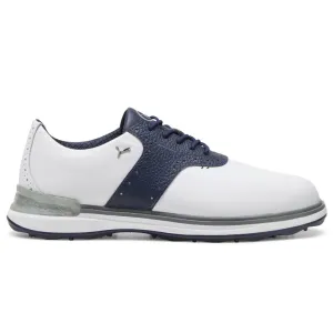 Puma Avant Spikeless Waterproof Shoes - White/Deep Navy/Speed Blue