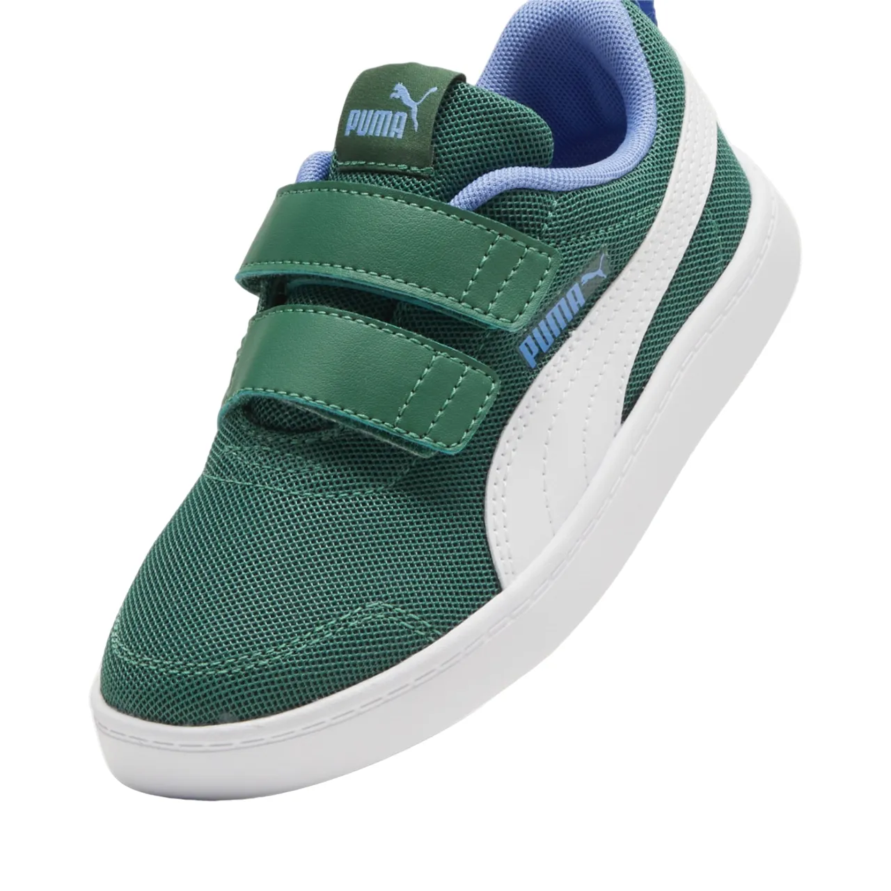 Puma scarpa sneakers in mesh Courtflex v2 371758 18 verde vite