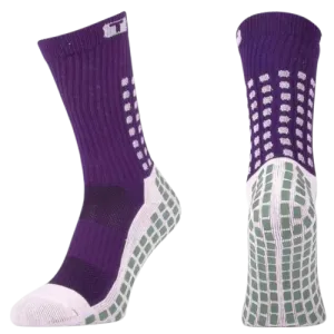 PURPLE TRUSOX 3.0 MID-CALF CUSHION CREW GRIP SOCKS