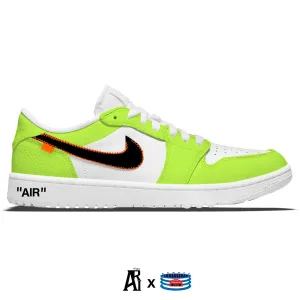 "Volt Force OW" Jordan 1 Golf Shoes by Stadium Custom Kicks