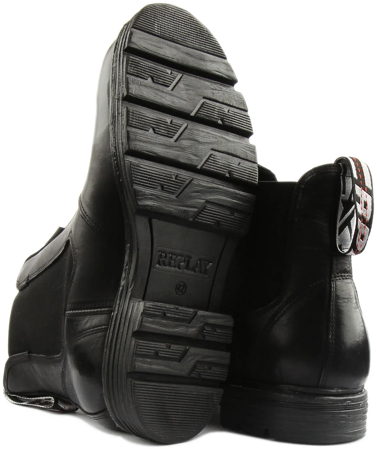 Replay Reserve Chelsea Boots In Black For Men