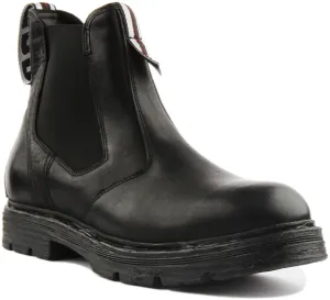 Replay Reserve Chelsea Boots In Black For Men