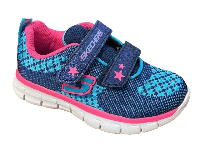 Skechers sneakers da bambina Synergy Knittabit 80844N NVHP blu