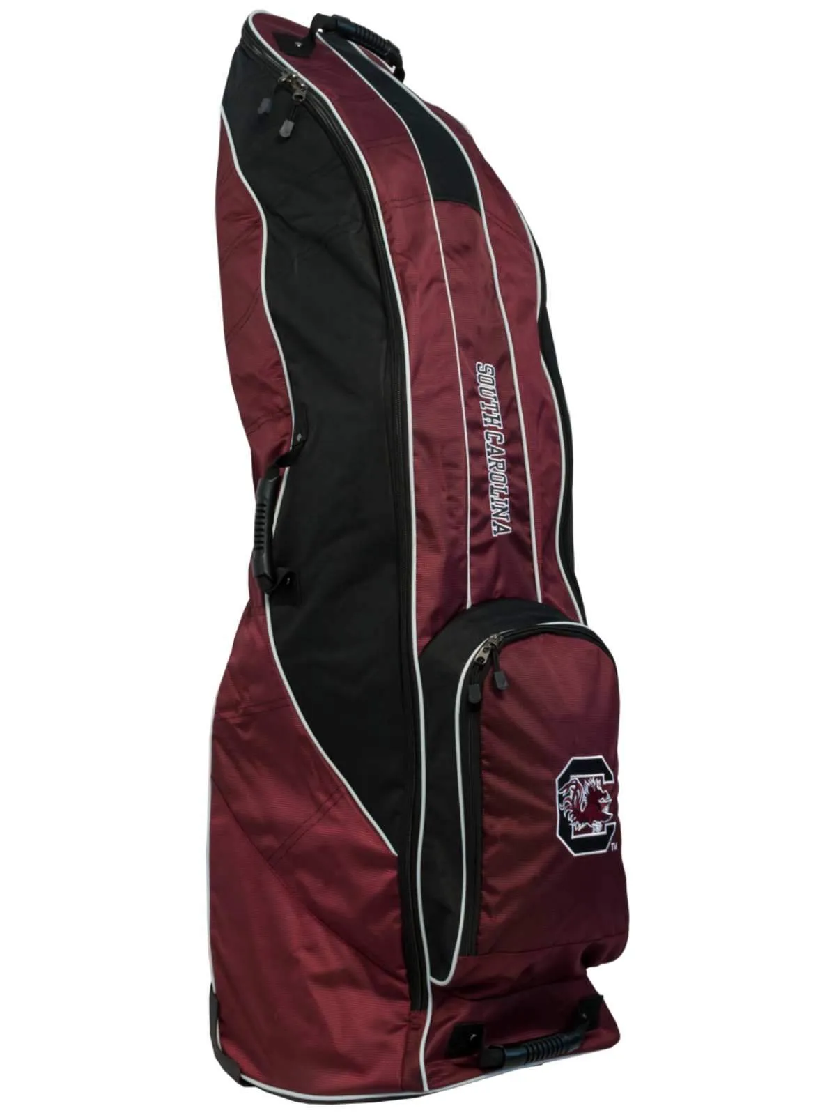 South Carolina Gamecocks Team Golf Red Golf Clubs Wheeled Luggage Travel Bag