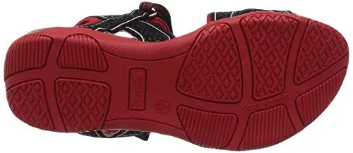 Sparx Womens SS0515L BlackRed Sandal - 7 UK (SS0515LBKRD0007)