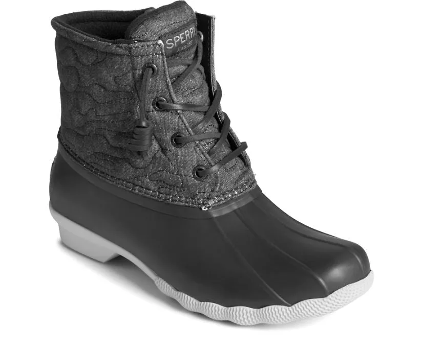 Sperry Womens Saltwater Quilted Camo Duck Boots