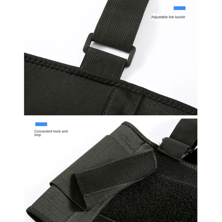 Sports Back Support Belt Waist Pain Protection Belt with Suspender Strap for Heavy Lifting, Size: XXXL