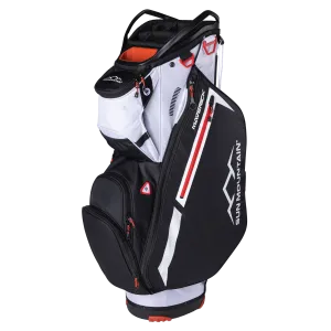 Sun Mountain Maverick Cart Bag - White/ Black/ Rush Red