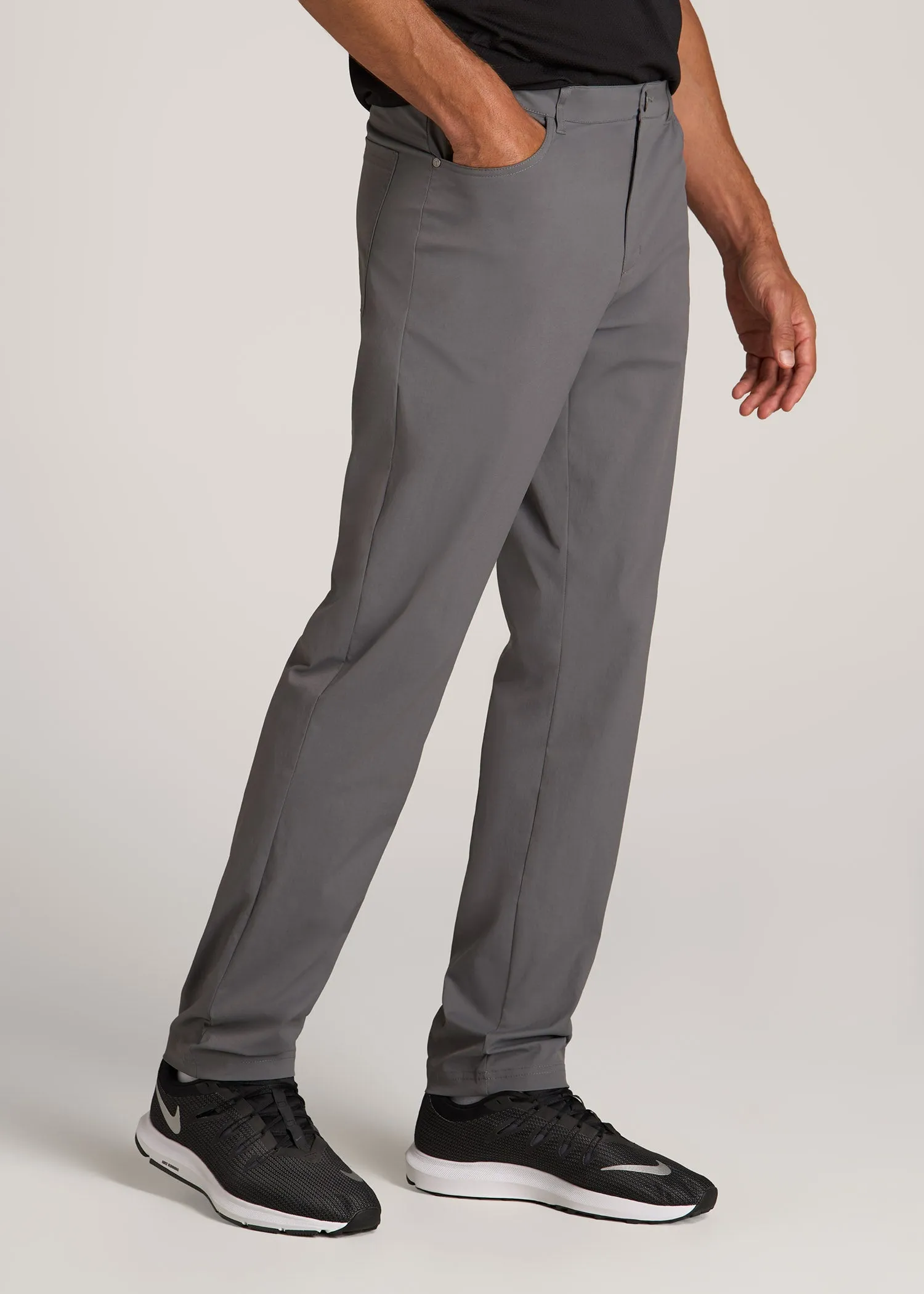 TAPERED-FIT Traveler Pants for Tall Men in Charcoal