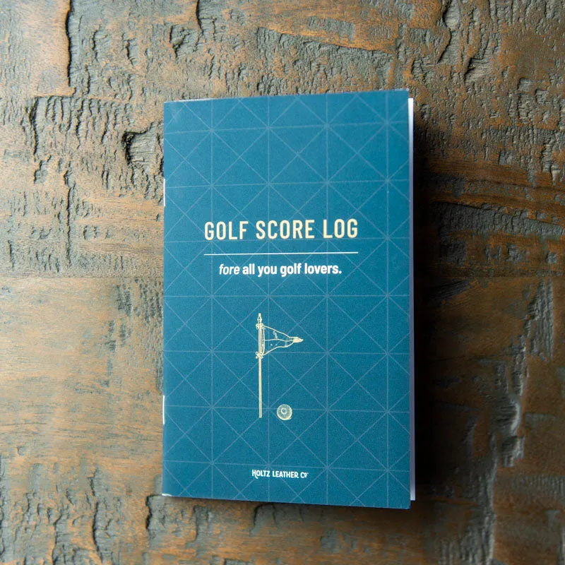 The Back Nine Fine Leather Golf Scorecard Groomsmen Gift With Personalization