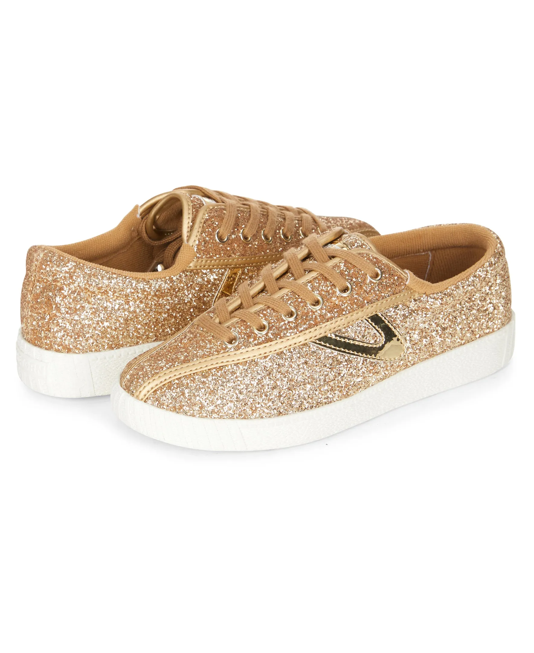 Tretorn Women's Sneakers Nylite Glitter Gold