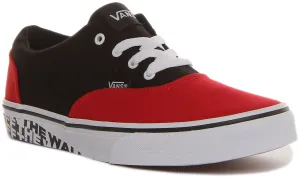 Vans Doheny In Red Black For Juniors