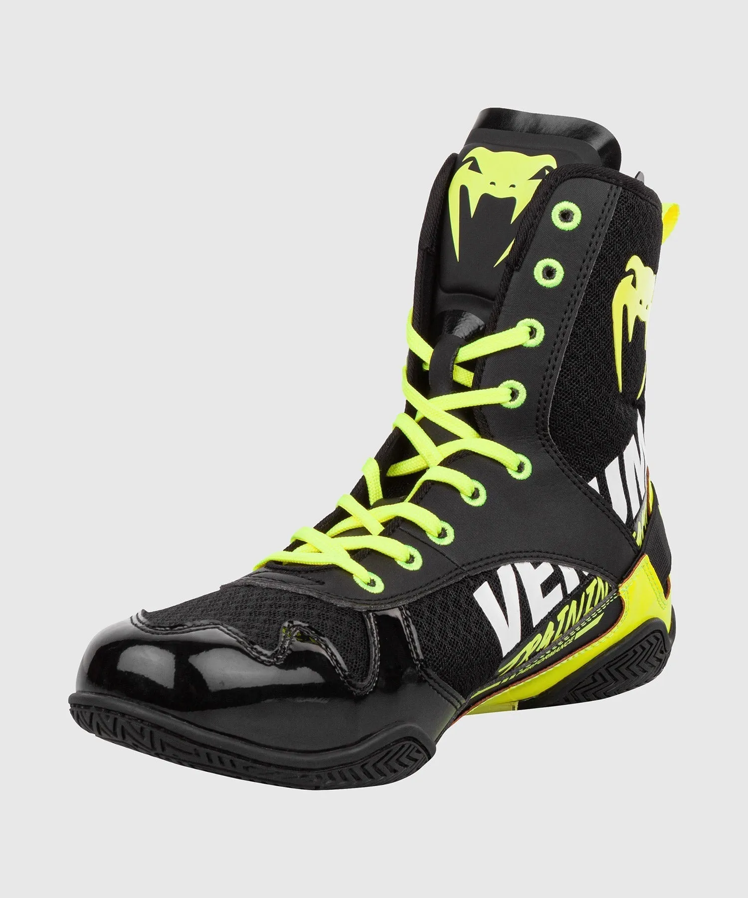 Venum Elite VTC 2 Edition Boxing Shoes - Black/Neo Yellow