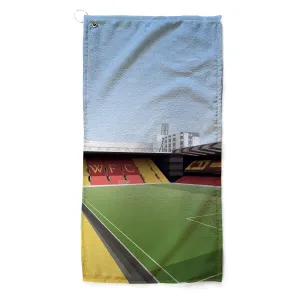 Vicarage Road Illustrated Golf Towel