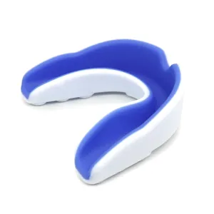 W003 Sanda Training Basketball Boxing Sports Mouth Guard EVA Braces, Style: Adult (White Sea Blue)