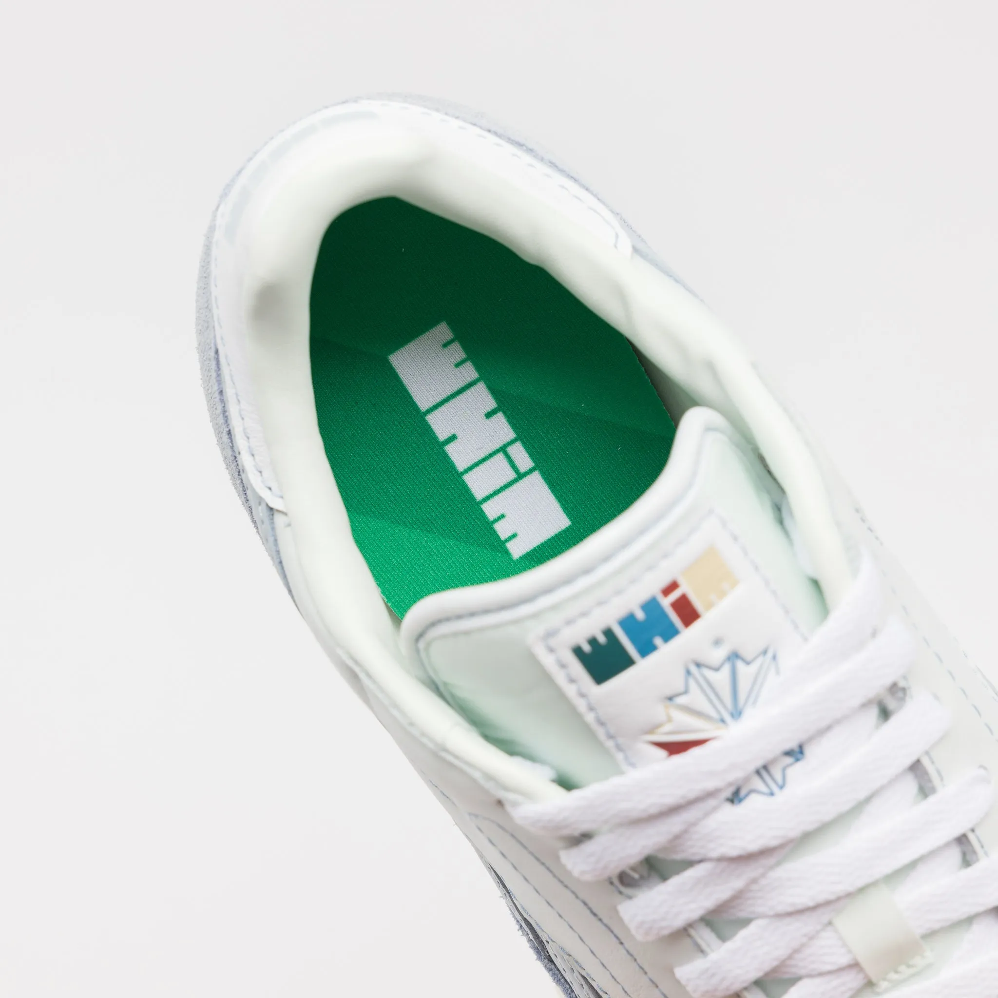 Whim Golf Classic Leather Sneaker in Polar Blue/Feel Good Blue/Pale Blue