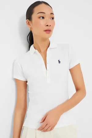 White Julie Slim Polo