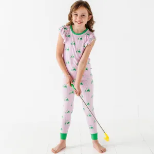 Who's Your Caddy? Pink Golf Ruffle Pajamas Toddler/Kids