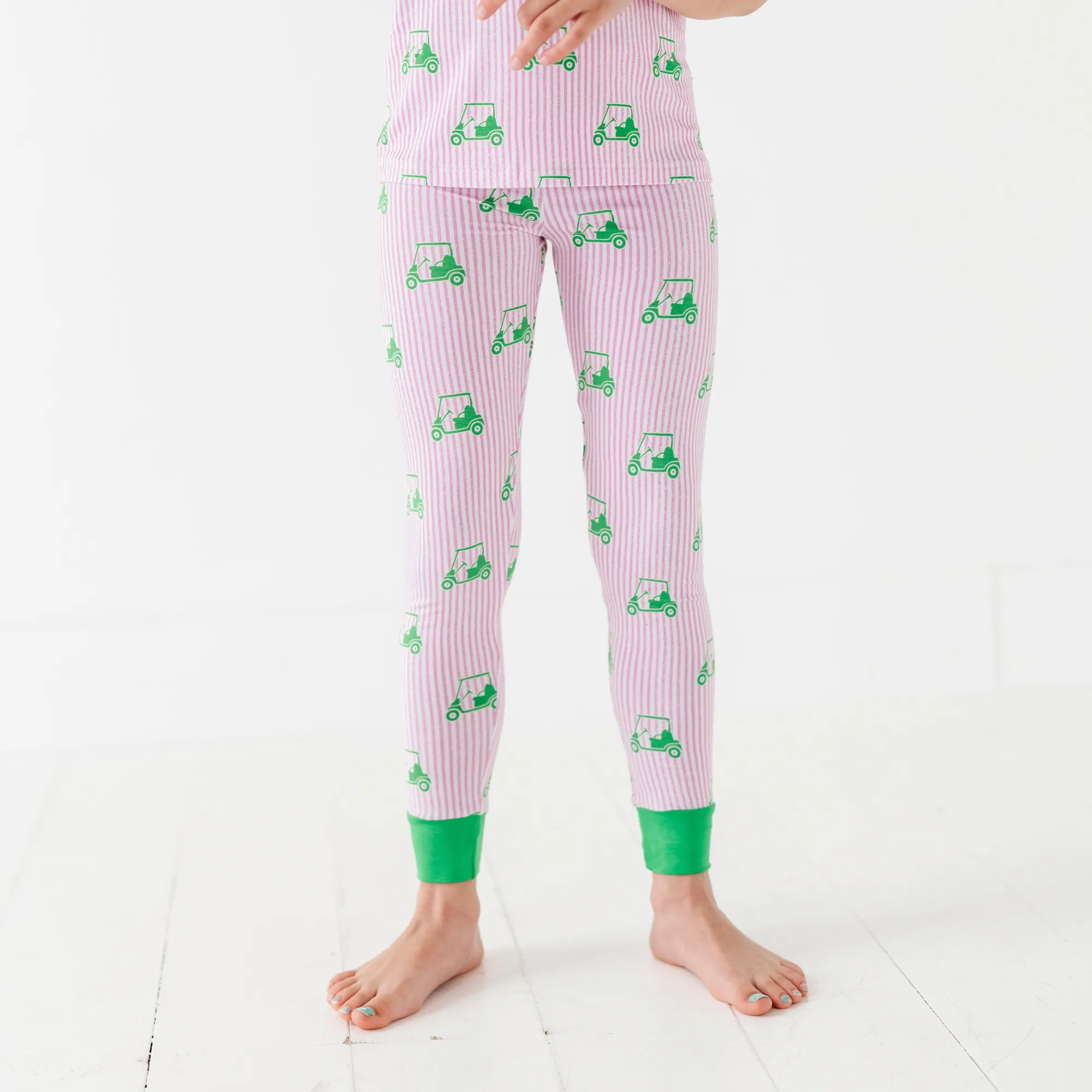 Who's Your Caddy? Pink Golf Ruffle Pajamas Toddler/Kids