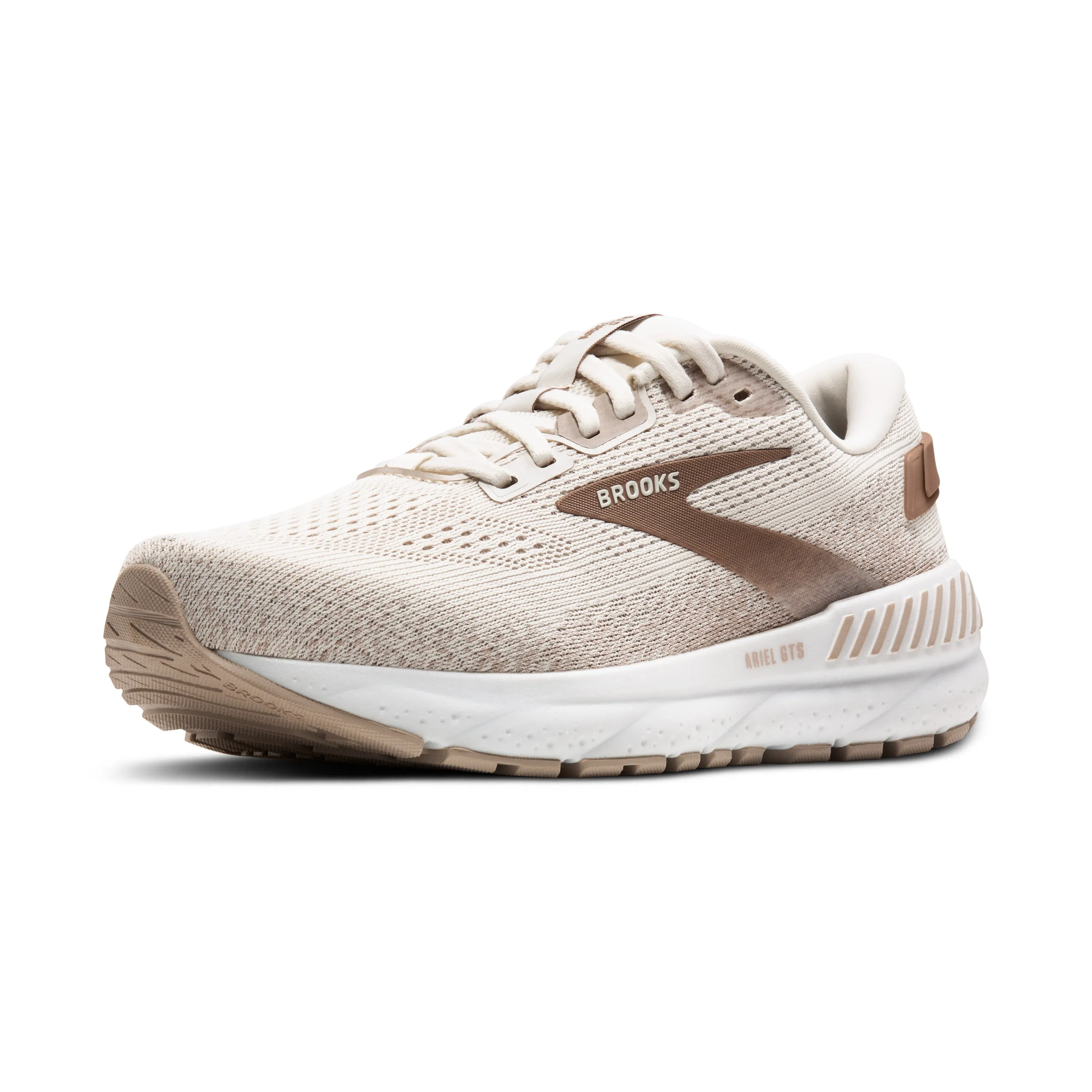 Women's Brooks Ariel GTS 24 Color: Coconut/Portabella (WIDE WIDTH)