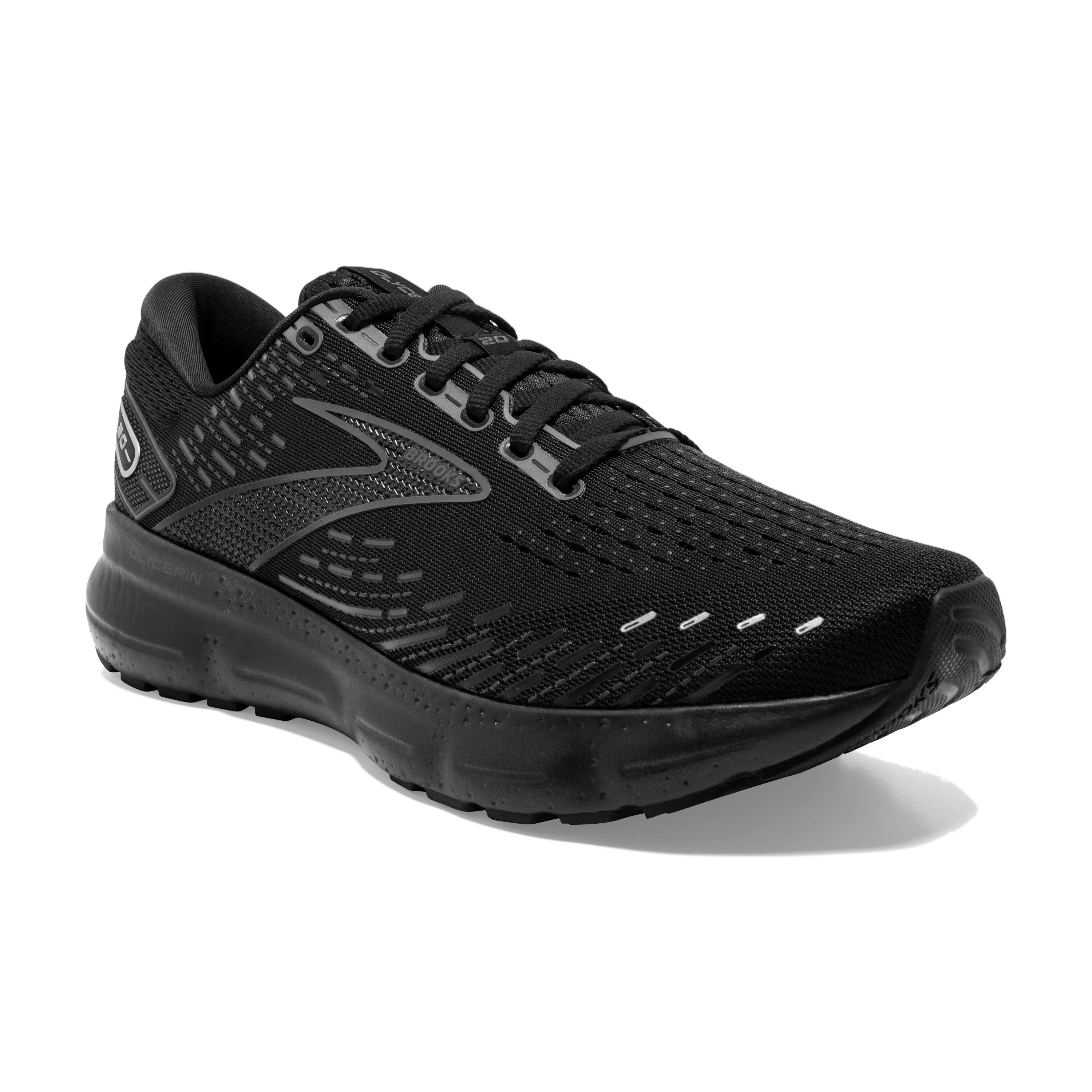 Women's Brooks Glycerin 20 Color: Black/Black/Ebony