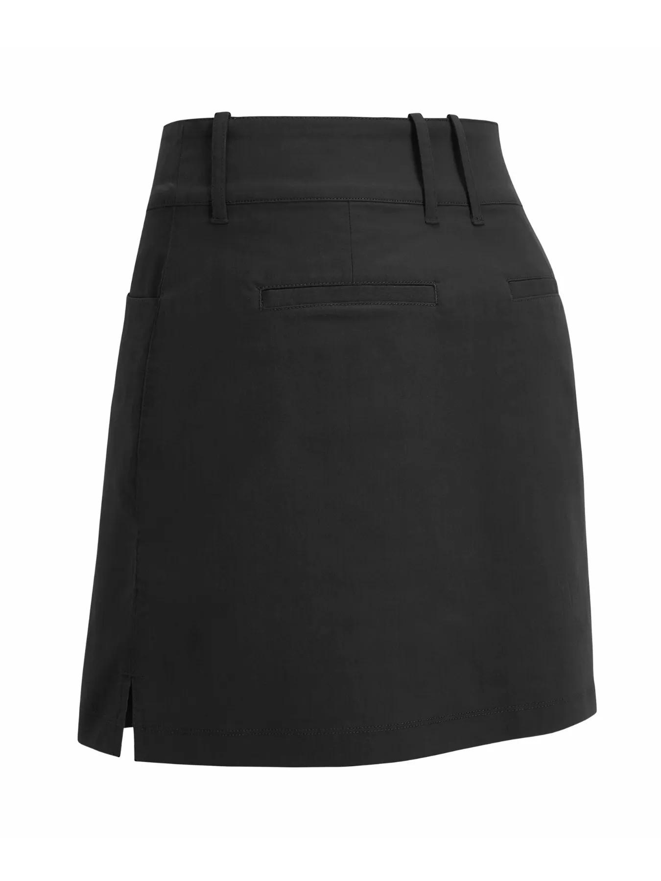 Women's Coolmax Solid Golf Skort In Caviar