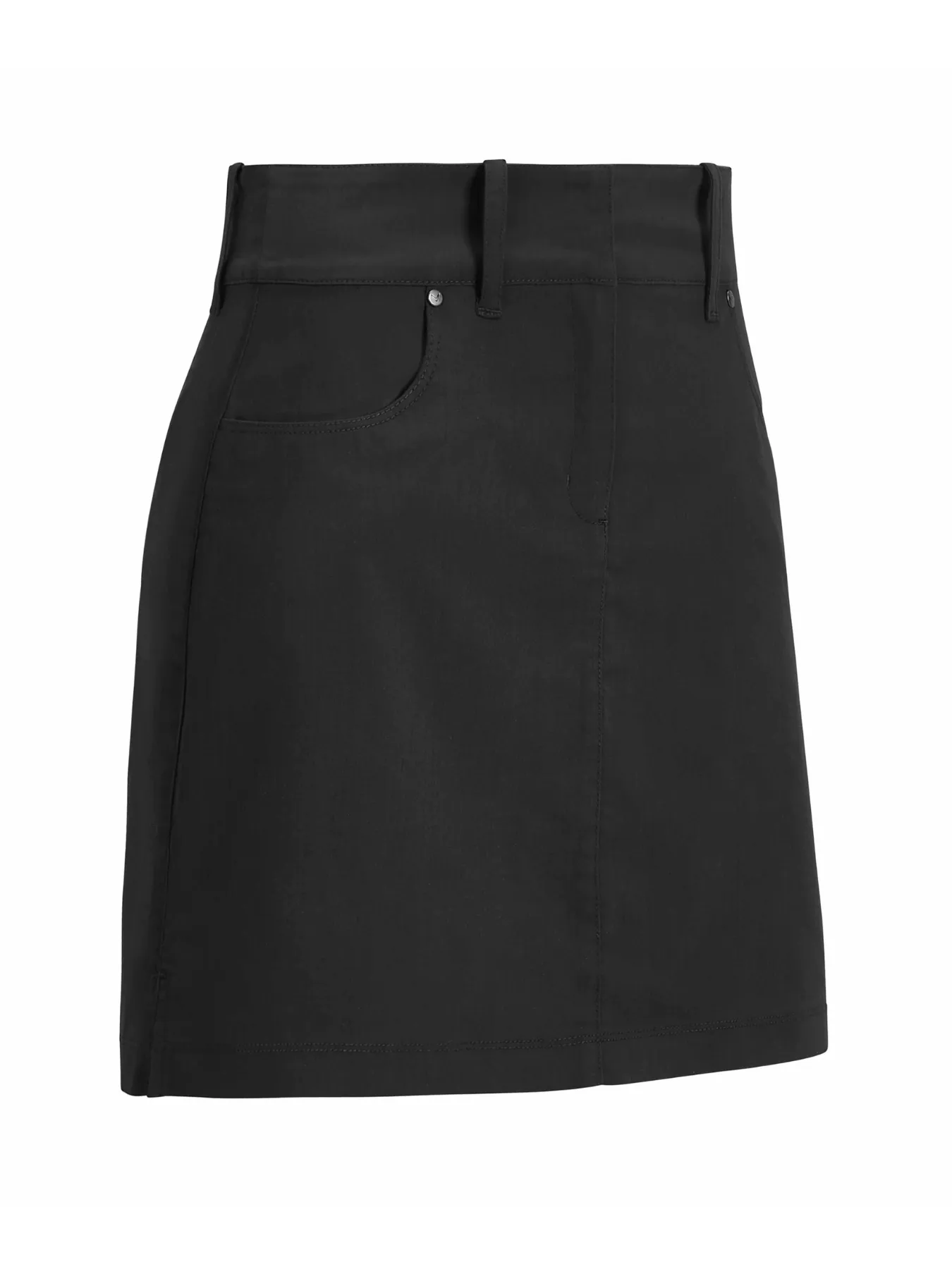 Women's Coolmax Solid Golf Skort In Caviar