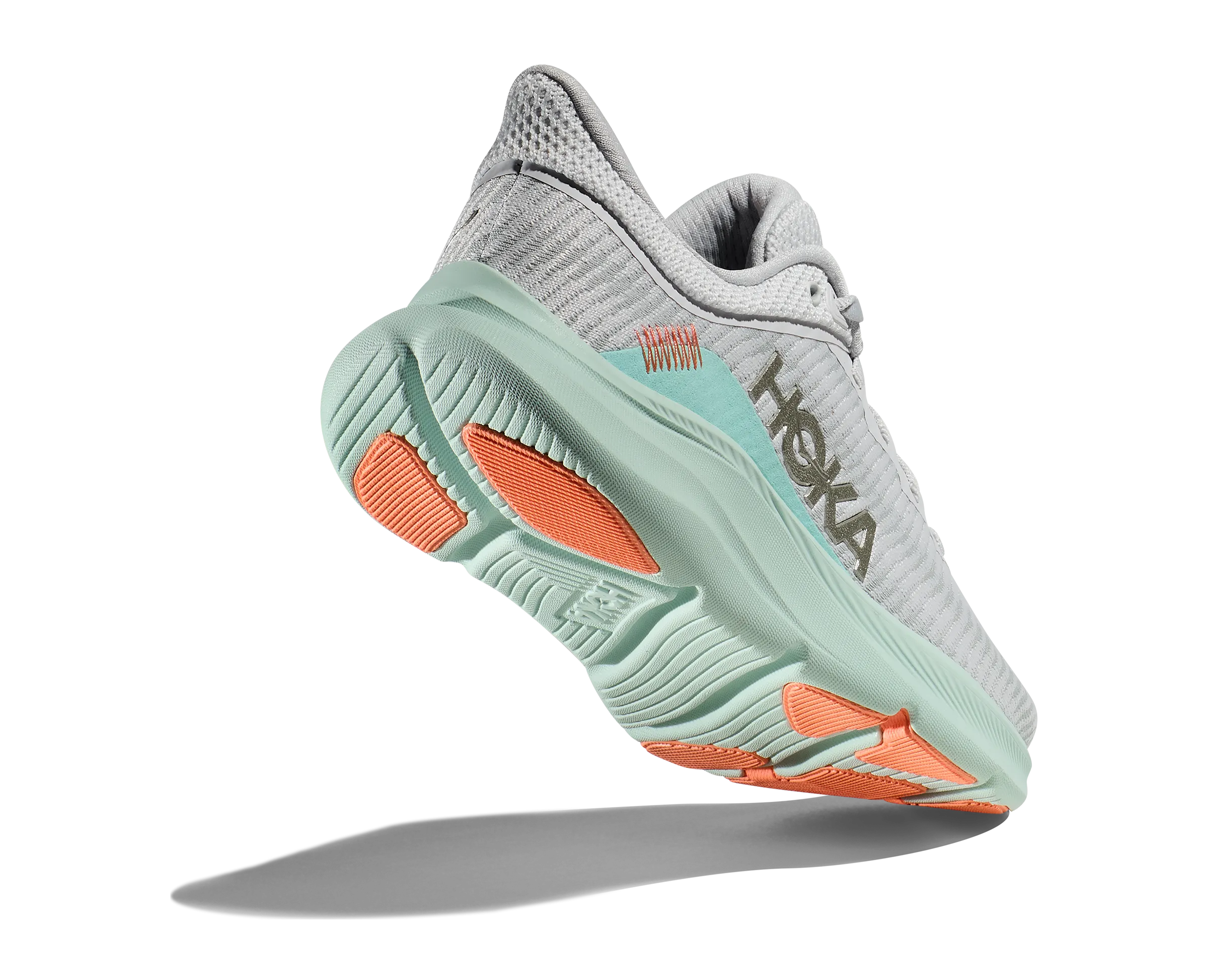 Women's Hoka Solimar Color: Stardust / Aqua Breeze