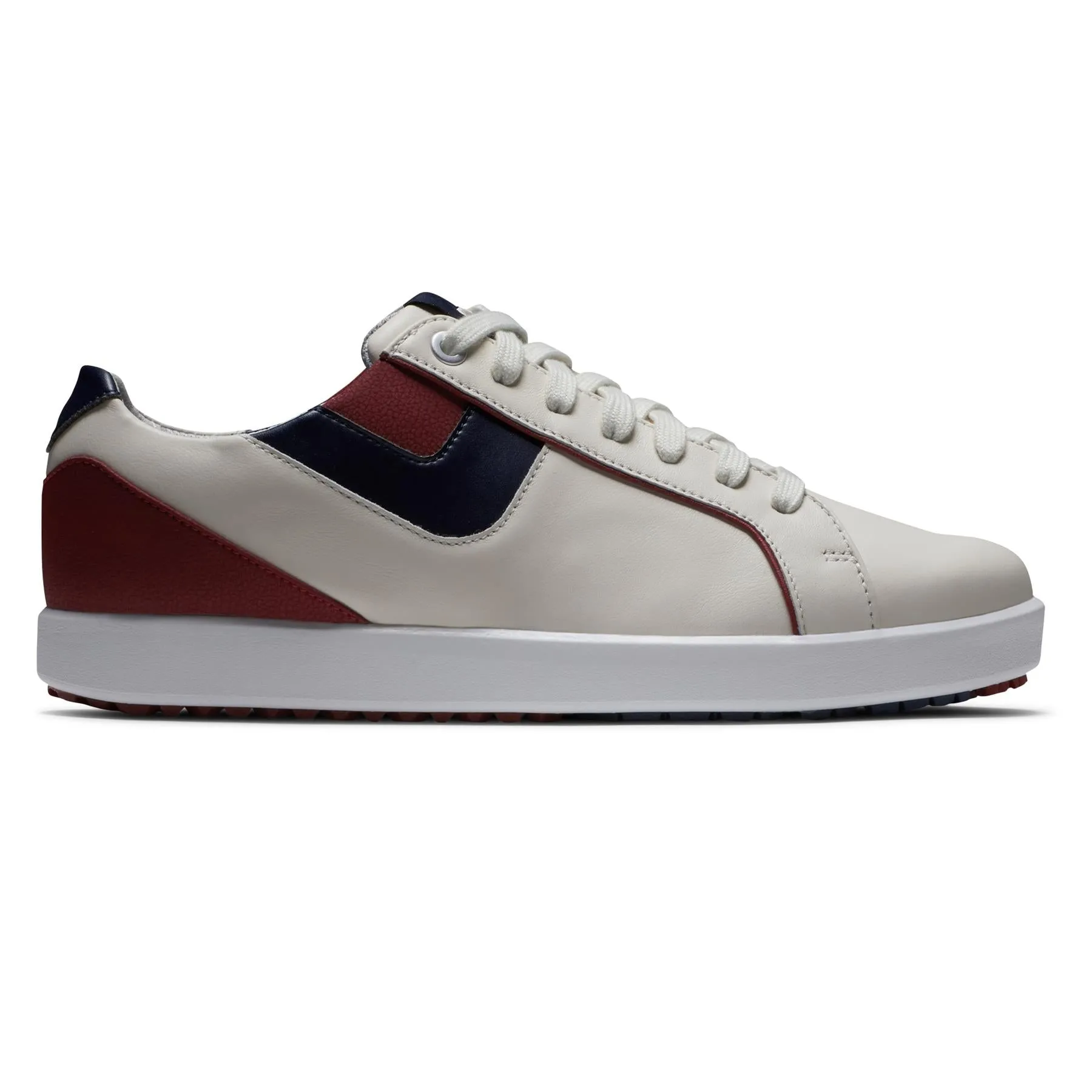 Womens Links Spikeless Golf Shoe Bone/Burgundy - AW23