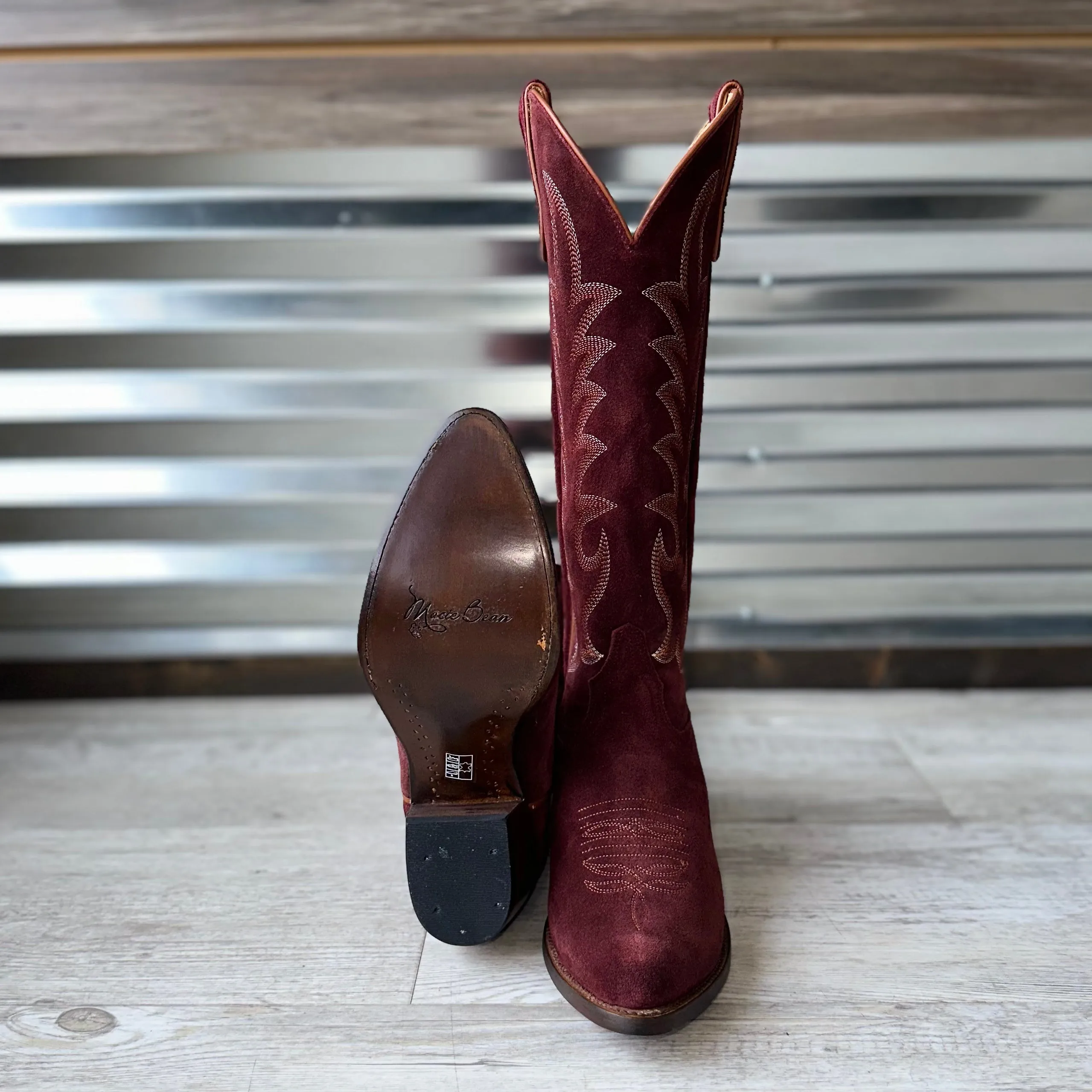 Women's Macie Bean Cabernet Cowgirl Boots