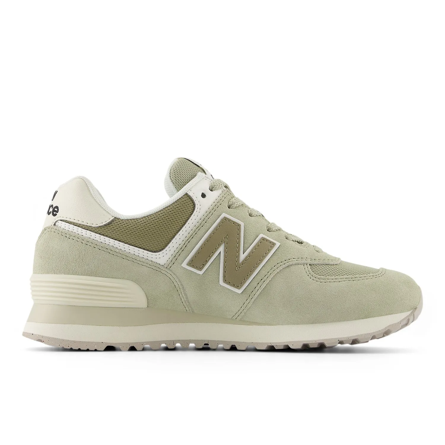 Women's New Balance 574 Core Color: Olivine with Dark Stoneware