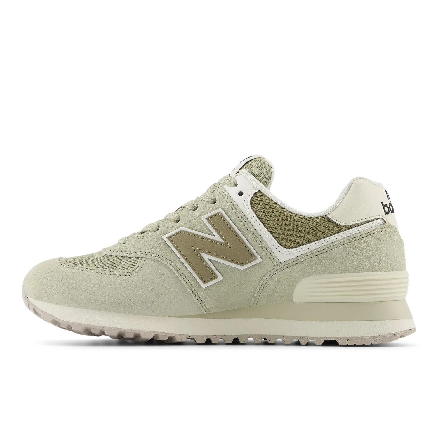 Women's New Balance 574 Core Color: Olivine with Dark Stoneware