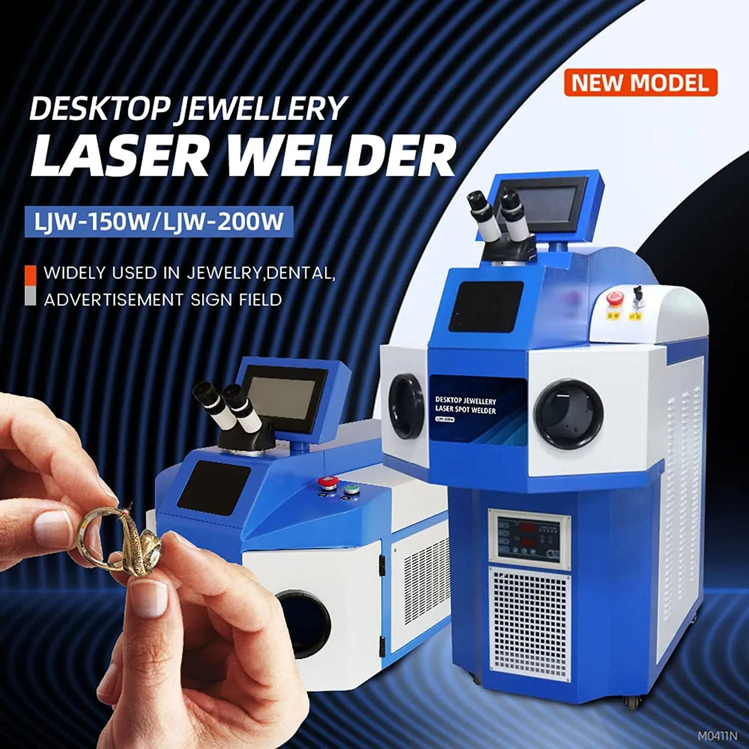 ZAC 150W Jewelry Laser Welder 220V Laser Welding for Jewelry 40J Gold and Silver Soldering Machine