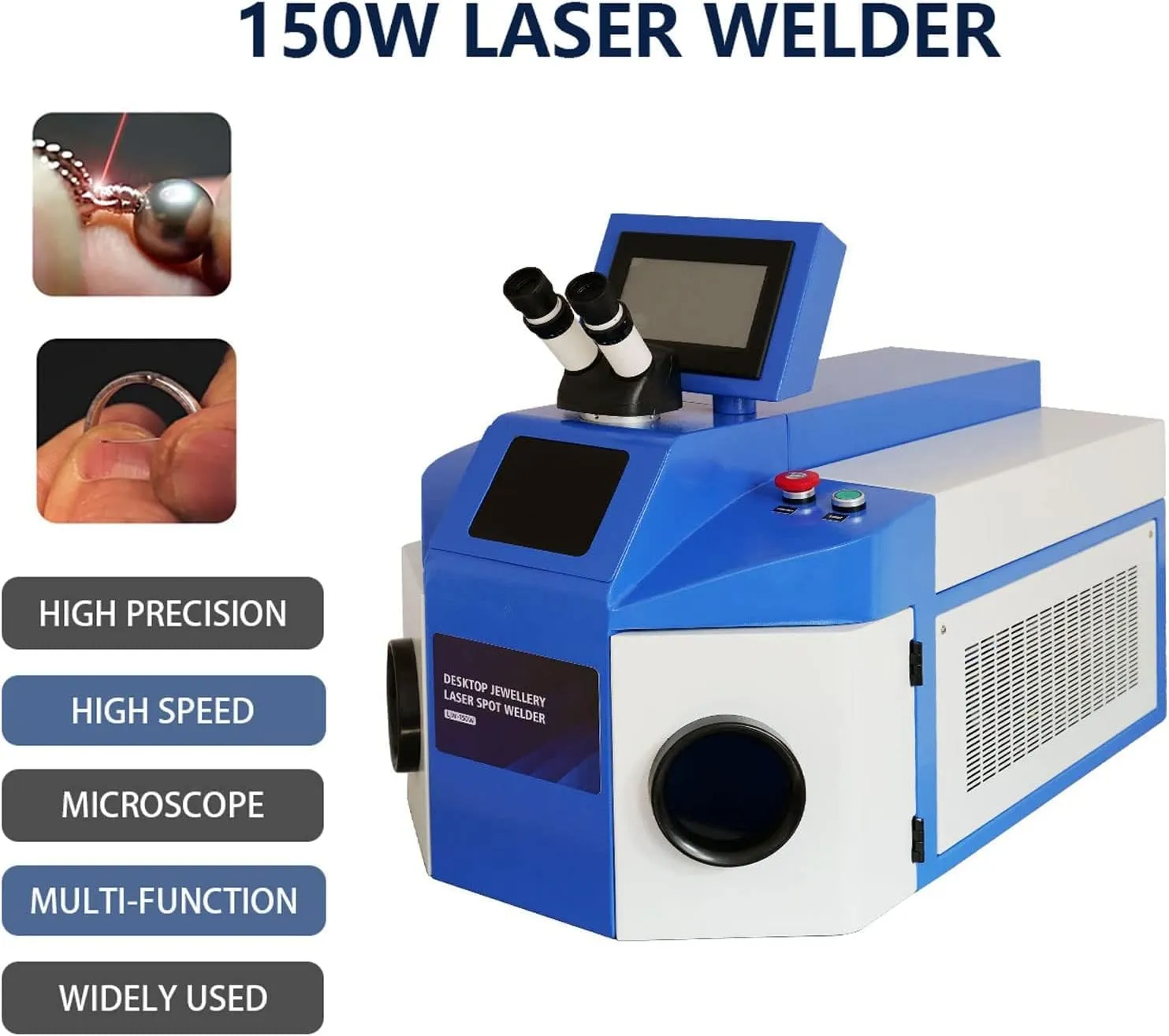 ZAC 150W Jewelry Laser Welder 220V Laser Welding for Jewelry 40J Gold and Silver Soldering Machine